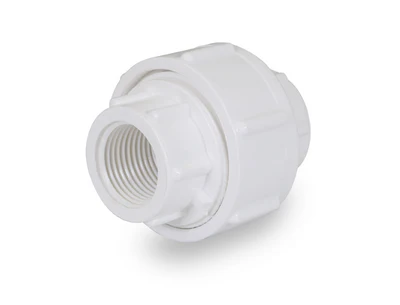 Everflow 390CU012 | 1/2 Sch. 40 PVC Threaded Union White NSF Approved