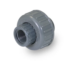 Everflow 380CU114 1-1/4 PVC Union Threaded Sched 80 Gray NSF Approved