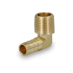 Everflow B27-12 | 1/2 Hose Barb X 1/2 MPT Elbow Brass Hose Barb Fitting, For Non Potable Use Only | B27-12