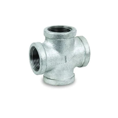 Everflow GMCR0400 Galvanized Cross Iron Fittings & Nipples