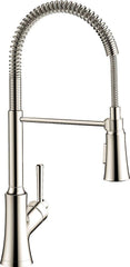 Hansgrohe 04792830 Joleena Single Handle Pull Down Kitchen Faucet in Polished Nickel