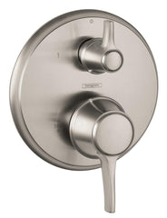 Hansgrohe 04449820 C Two Handle Pressure Balancing Valve Trim in Brushed Nickel