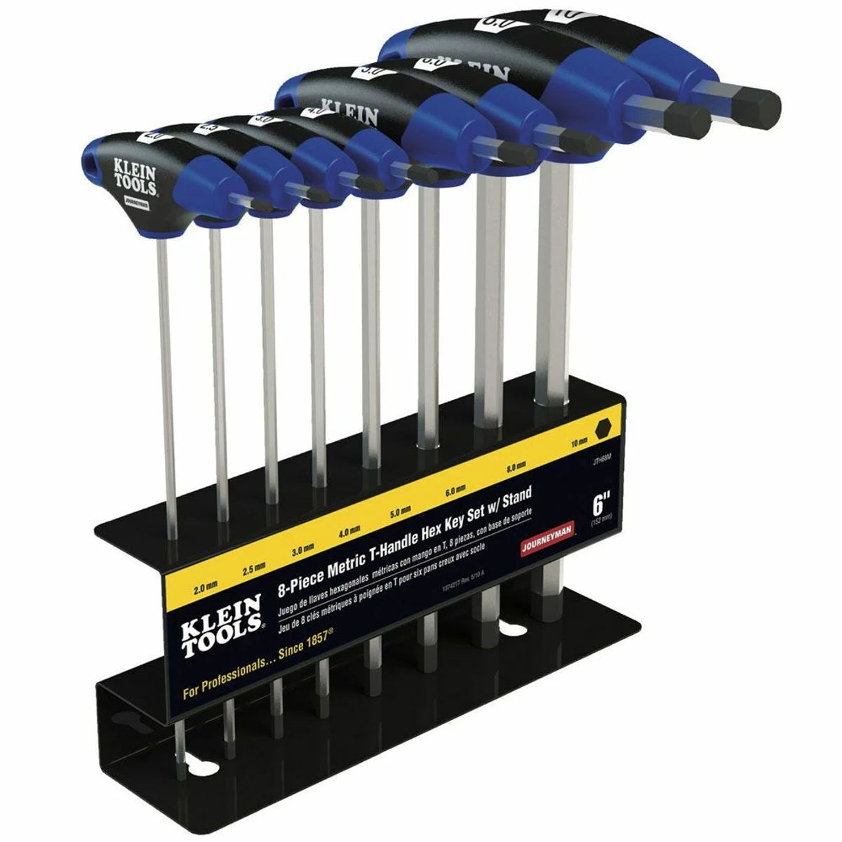 Klein JTH98M 9-Inch Metric Journeyman T-Handle Set 8 Piece