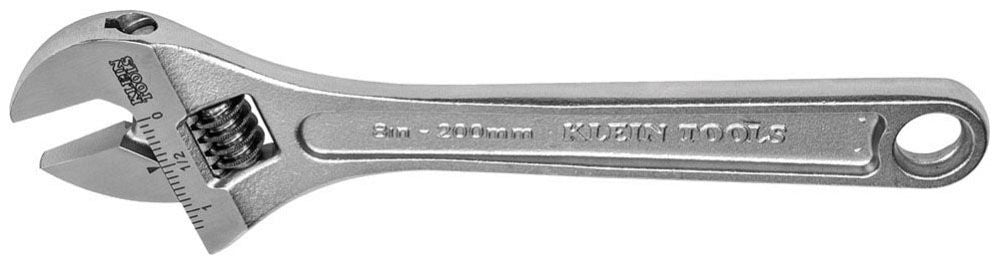 Klein 507-8 Adjustable Wrench Extra-Capacity 8-Inch