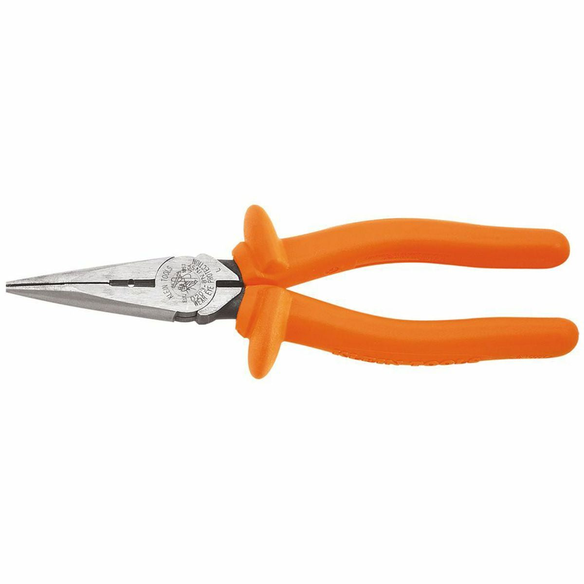 Klein Tools D203-8N-INS Insulated Long Nose Pliers, Side-Cutting/Stripping