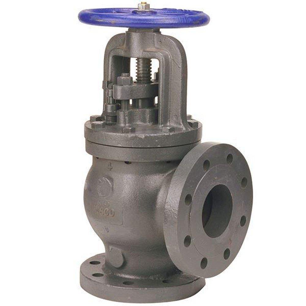 Nibco NHDT00H F-869-B 4 In. 250 Psi Cast Iron Flanged Angle Stop Check Valve