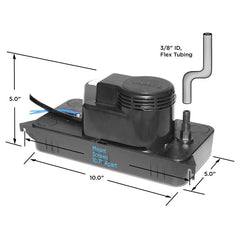 Beckett CL201UL Condensate Pump 115V Low Profile 20 Foot Lift 149 Gallons per Hour