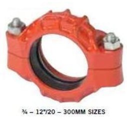 Victaulic L050077PE0 FireLock Style 77 5 in. Orange Enamel and Painted Grooved Coupling