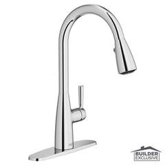 American Standard 7617300.002 Hillsdale Single Handle Pull Down Kitchen Faucet in Polished Chrome