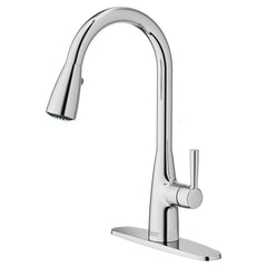 American Standard 7617300.002 Hillsdale Single Handle Pull Down Kitchen Faucet in Polished Chrome