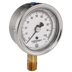 Ashcroft 251009AW02L100 Duralife Pressure Gauge 0-100 psi