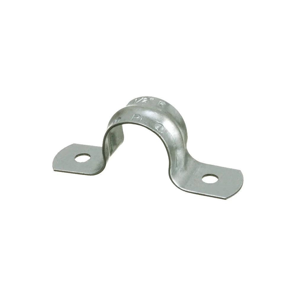 Arlington 354 2-Hole Conduit Strap, 1-1/2 in Conduit, Steel