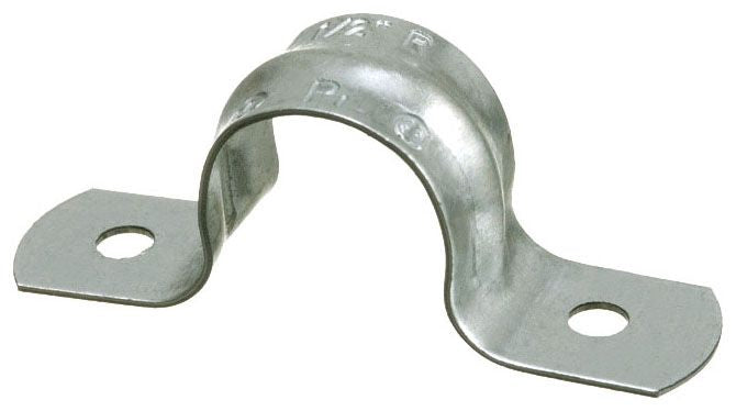 Arlington 354 2-Hole Conduit Strap, 1-1/2 in Conduit, Steel