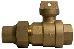 A.Y. McDonald 5129-120 2 in Flared x FNPT Brass Ball Valve Curb Stop M76102K