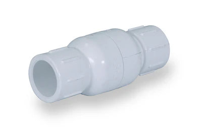 Everflow 290S112 1-1/2 PVC Solvent Spring Check Valve White (Not For Potable Water) | Everflow