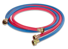 Everflow 2564K Kit of 2 ea 1 Red & 1 Blue 48 Rubber Washing Machine Hose F3/4XF3/4 Supply Line Individually Bagged and B/C