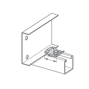 Eaton 9G-1205 B-LINE CABLE TRAY CLAMP 2-1/4 IN