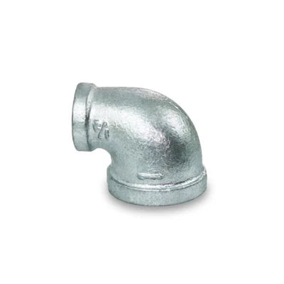 Everflow GMRL1123 | 1-1/2 X 1-1/4 Galvanized Reducing Elbow | GMRL1123