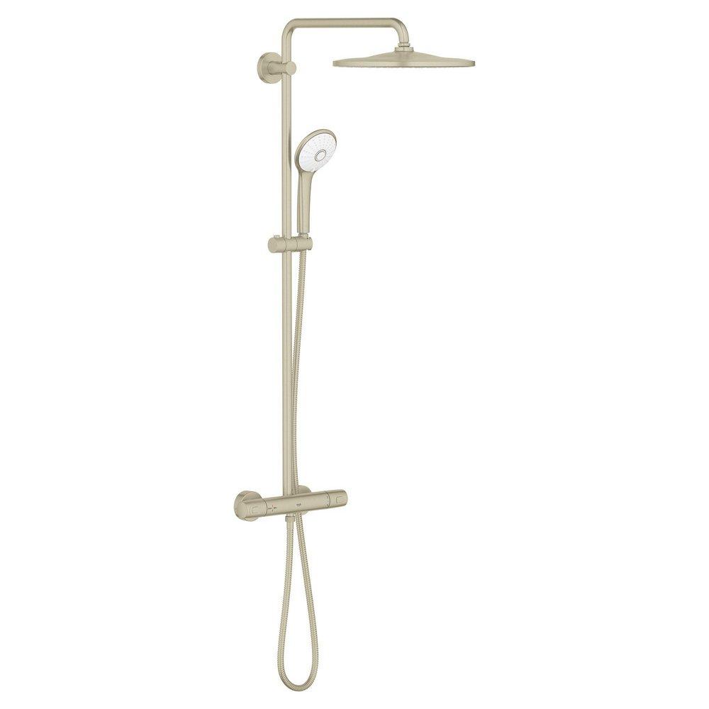 GROHE 26726EN0 Euphoria Two Handle Multi Function Shower System in Brushed Nickel