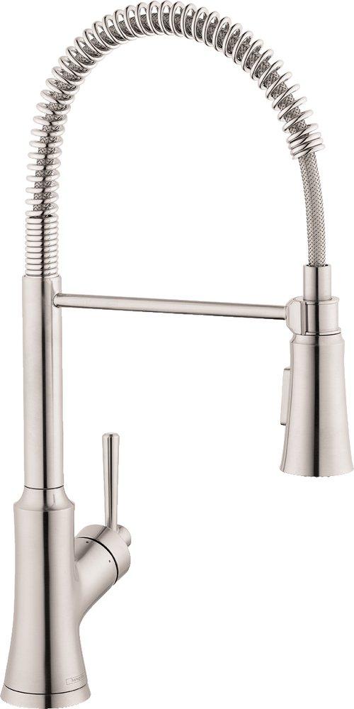 Hansgrohe 04792800 Joleena Single Handle Pull Down Kitchen Faucet in Steel Optic