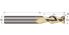 Micro 100 AR-10 Brazed Tool Solid Carbide 0.625 in Shank 4 in Overall Length