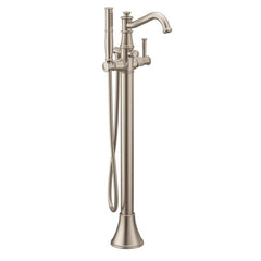 Moen 9025BN Belfield Single Handle Lever Floor Mount Filler in Brushed Nickel