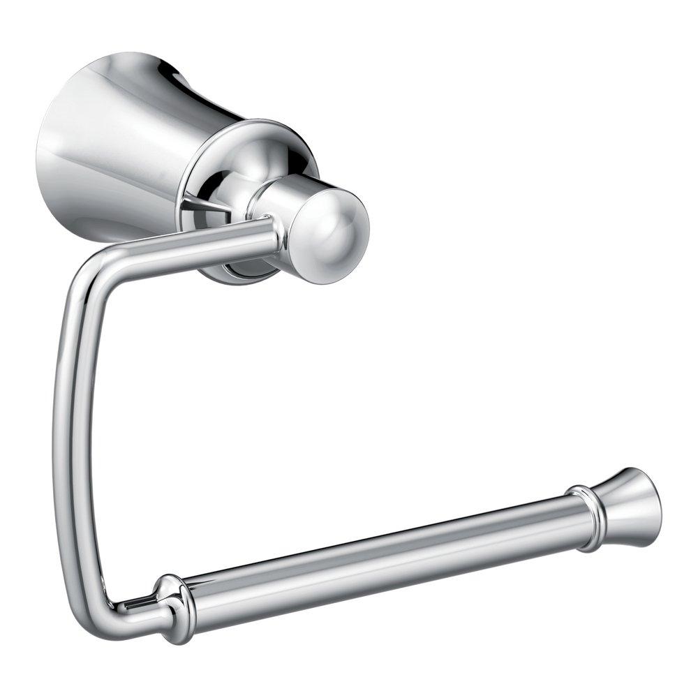 Moen YB2108CH Dartmoor Wall Mount Toilet Tissue Holder in Polished Chrome