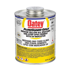 Oatey 31919 FlowGuard Gold 32 oz Fast Set Plastic Yellow Pipe Cement