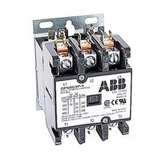 ABB DP60C3P-1 60A 3-Pole Non-Reversing Definite Purpose Contactor, 120V AC Coil