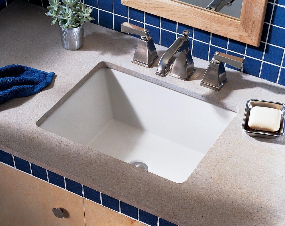 American Standard 0610000.020 Boulevard® 20-1/4 x 16 in. Rectangular Undermount Bathroom Sink in White