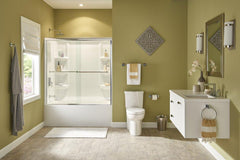 American Standard 2946.202.011 Studio 60 x 32 Soaker Alcove Bathtub with Left Drain in Arctic