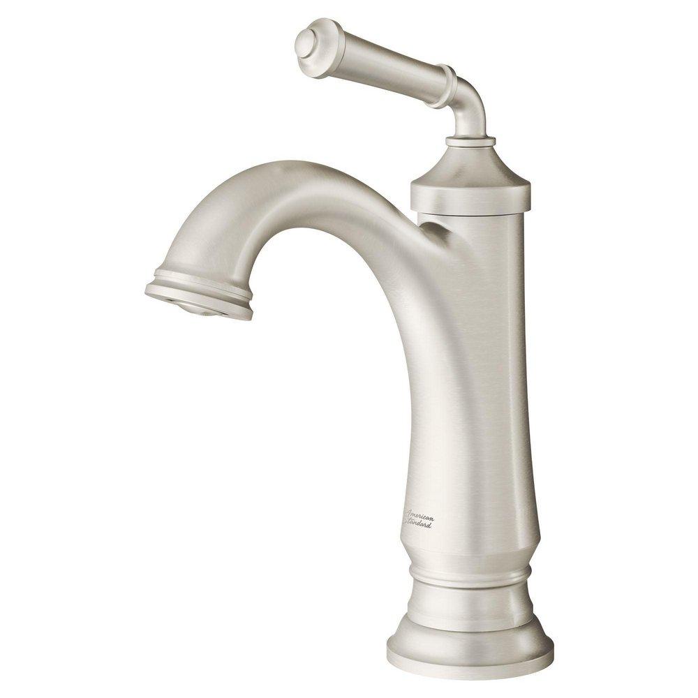 American Standard 7052107.295 Delancey Single Handle Monoblock Bathroom Sink Faucet in Brushed Nickel