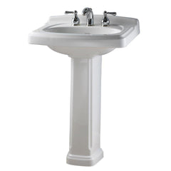 American Standard 0555801020 Portsmouth® 24 x 19 in. Rectangular Pedestal Sink with Base White