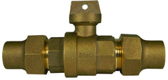 A.Y. McDonald 5129-112 1-1/2 in Flared Water Service Brass Curb Stop Ball Valve M76100J