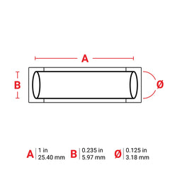 Brady XPS-125-1 Xpert PermaSleeve White 0.125 Diameter x 1 Replacement MPN