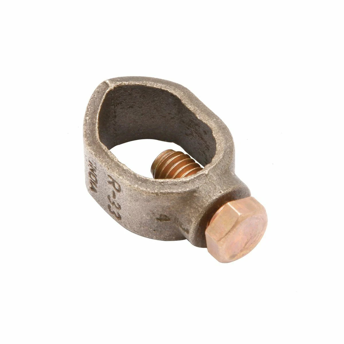 Burndy GRL4 Copper Alloy Light Duty Economical Ground Rod Clamp, 2-10 AWG, 1/2-Rod Size