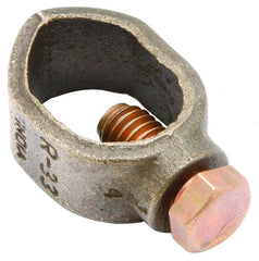 Burndy GRL4 Copper Alloy Light Duty Economical Ground Rod Clamp, 2-10 AWG, 1/2-Rod Size