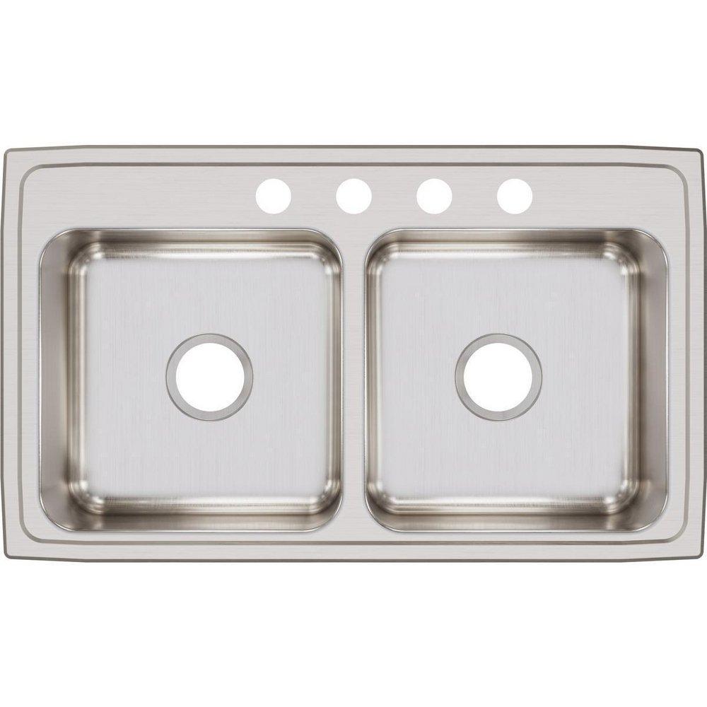 Elkay ELUH1316PD Lustertone Classic Stainless Steel 16 x 18-1/2 x 7-7/8 Single Bowl Undermount Sink with Perfect Drain