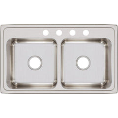 Elkay ELUH1316PD Lustertone Classic Stainless Steel 16 x 18-1/2 x 7-7/8 Single Bowl Undermount Sink with Perfect Drain