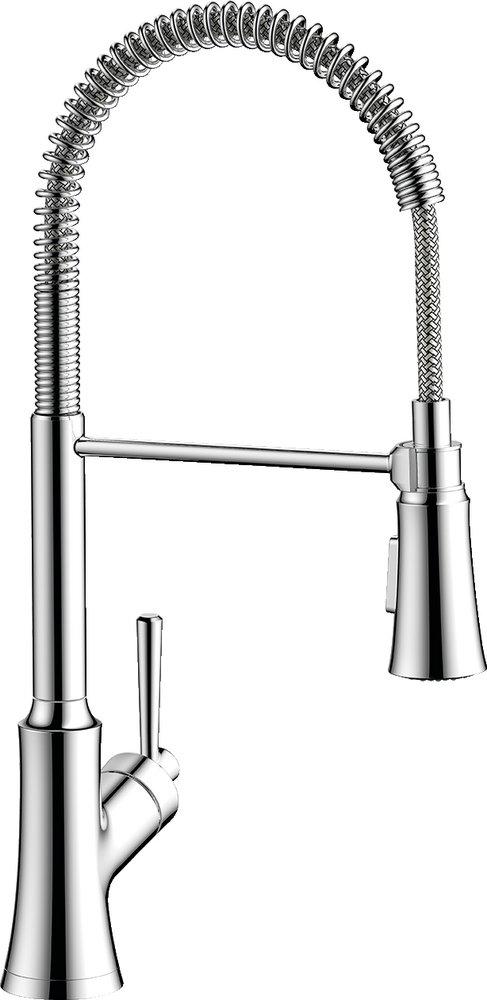 Hansgrohe 04792000 Joleena Single Handle Pull Down Kitchen Faucet in Chrome