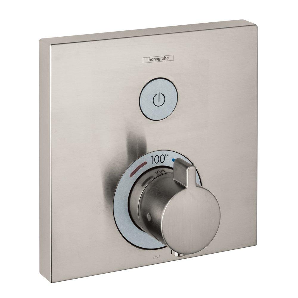 Hansgrohe 15762821 ShowerSelect Single Handle Thermostatic Valve Trim in Brushed Nickel