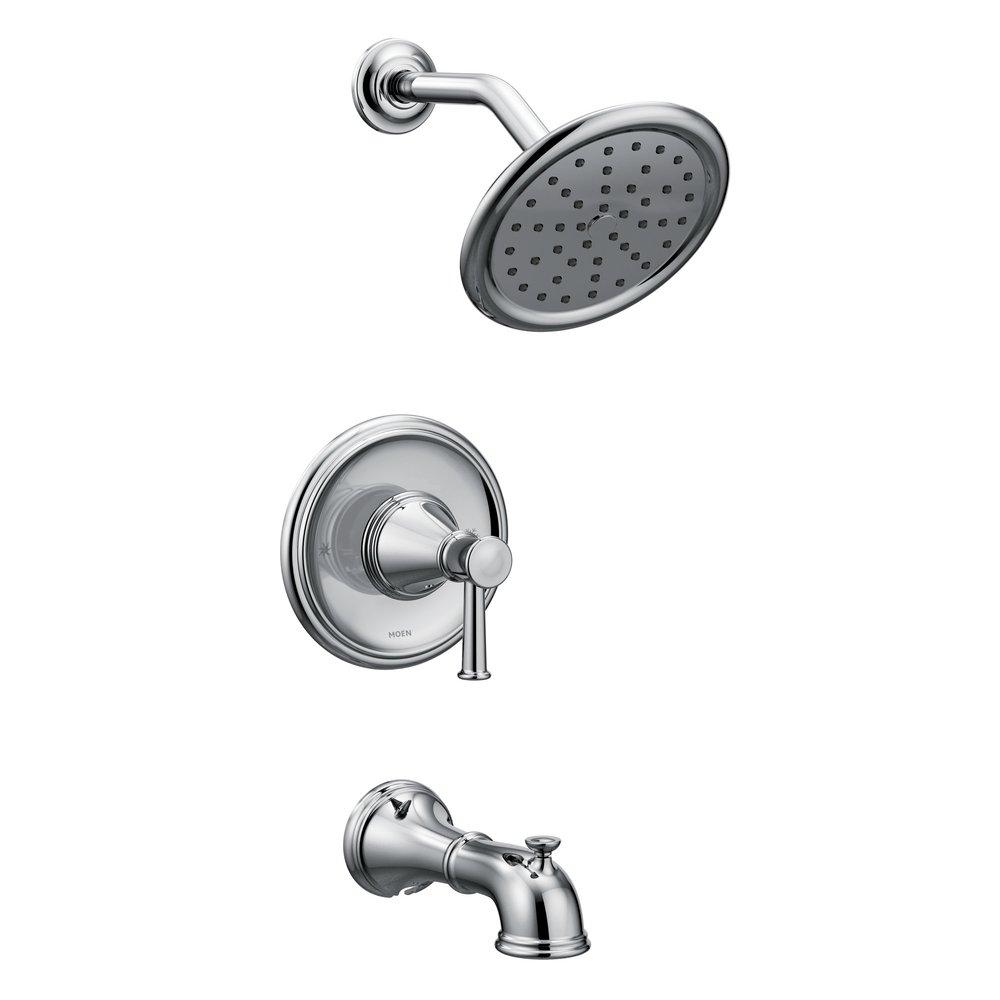 Moen T2313EP Belfield One Handle Single Function Bathtub & Shower Faucet in Chrome (Trim Only)