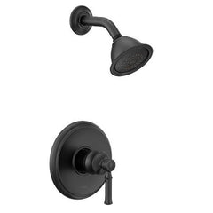 Moen UT2182EPBL Dartmoor One Handle Single Function Shower Faucet in Matte Black (Trim Only)