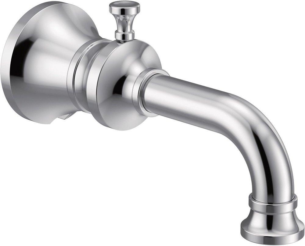 Moen S5000 Colinet Traditional Diverter Tub Spout with Slip-fit CC Connection in Chrome