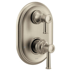 Moen UT3322BN Two Handle Pressure Balancing Valve Trim With Integrated Diverter In Brushed Nickel