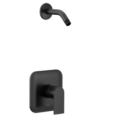 Moen UT2472NHBL Genta Single Handle Shower Faucet in Matte Black (Trim Only)