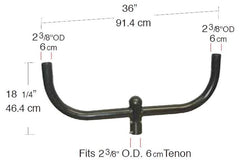 RAB BULL2 2LT Bullhorn Bracket For Floodzilla, Megaflood and Flexflood HID Floodlight Fixture