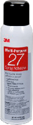 3M 07832 Multi-Purpose Spray Adhesive 27 Clear 16 fl oz Can