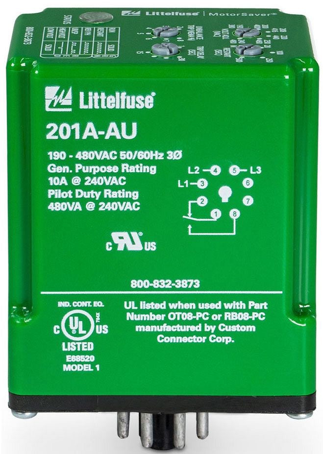 Littelfuse 201A-AU-OT 3-PH PLUG-IN VM/190-480V/ADJ.