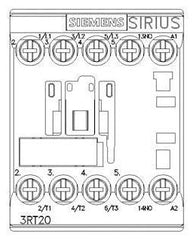 Siemens 3RT2016-1AP61 CONTACTOR S00 9A 2